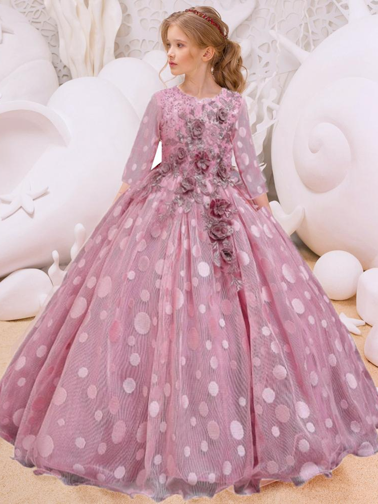 Polka Dot Princess Ball Gown Mia Belle Girls