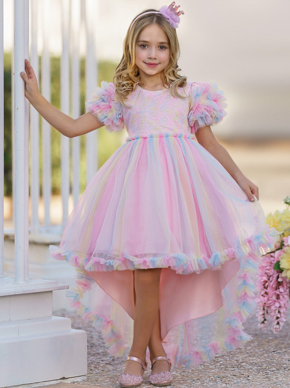 Pastel rainbow gown best sale