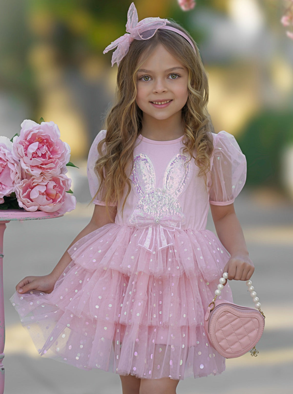 Mia Belle Girls Easter Pink Tutu Dress Girls Easter Dresses