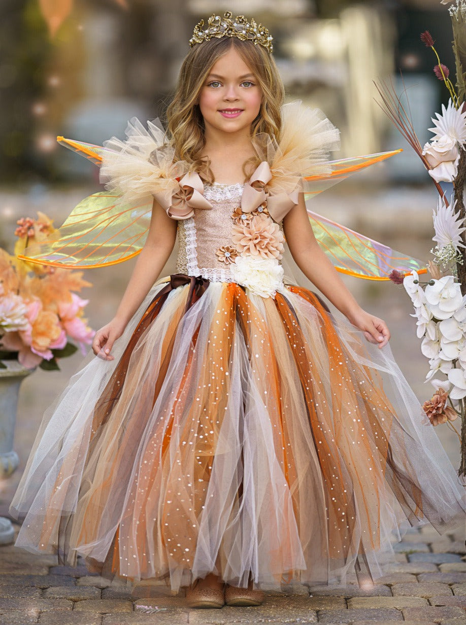 Kids gold tutu best sale