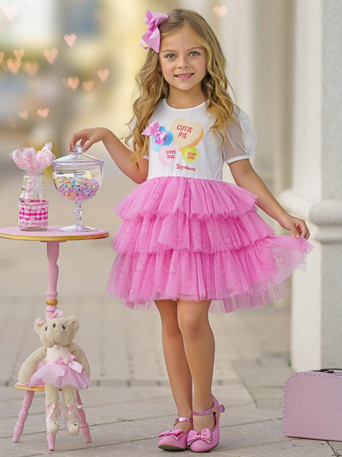 Sweethearts Cutie Pie Tiered Tutu Dress – Mia Belle Girls