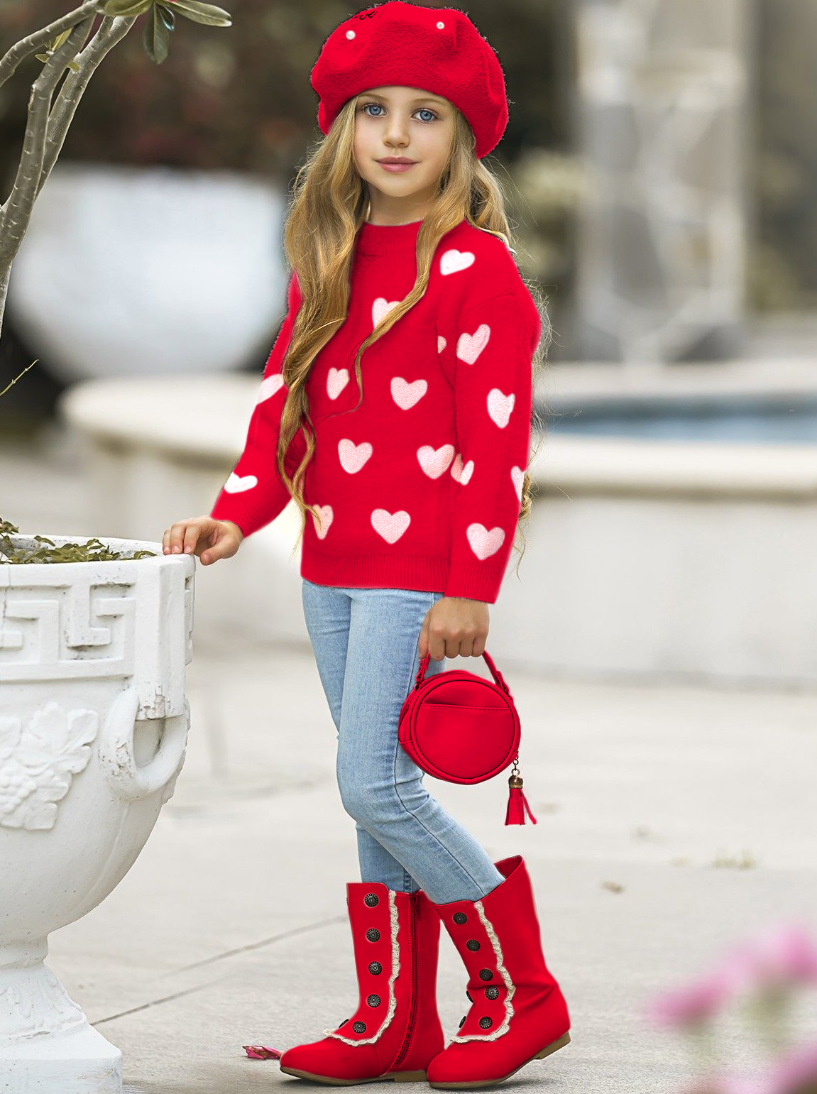 Love Sweater in Red