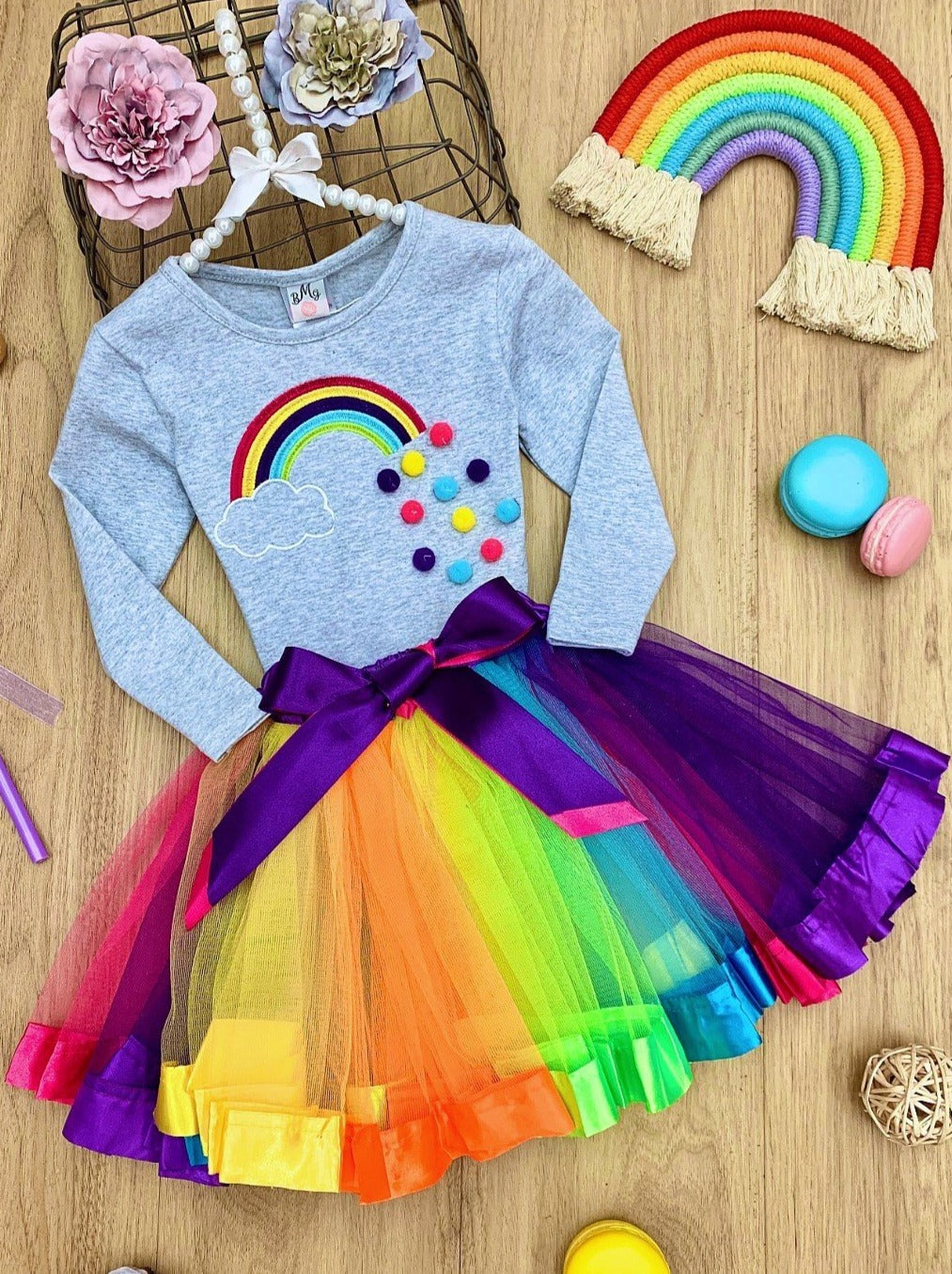 Rainbow Tutu Girl's Rainbow Tutu Kid's Rainbow Tutu 