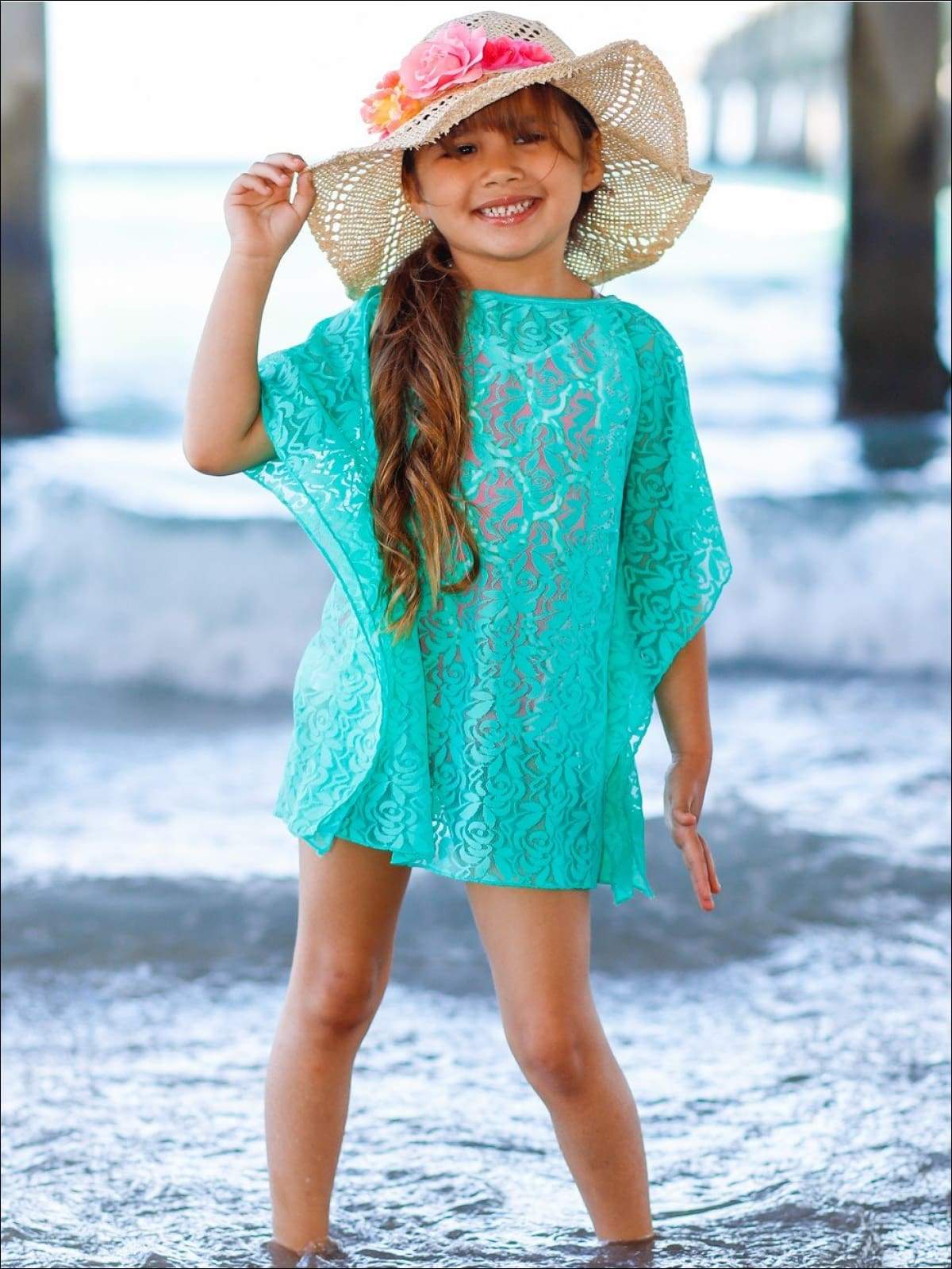 Girls Caftan Swimsuit Cover-Up