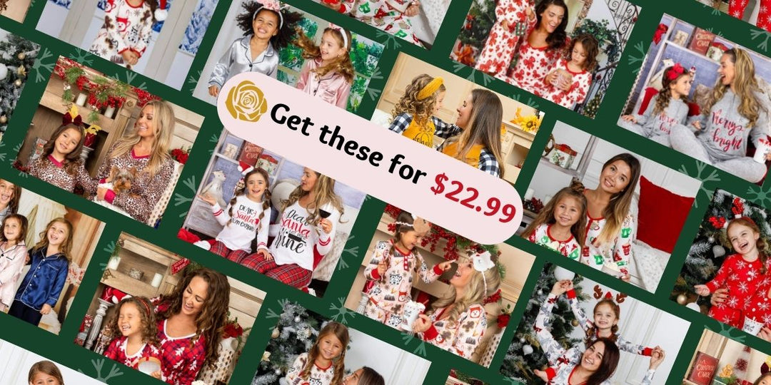 10 Cute Christmas Pajamas Moods To Share With Your Kids with 50% Off Black Friday Prices