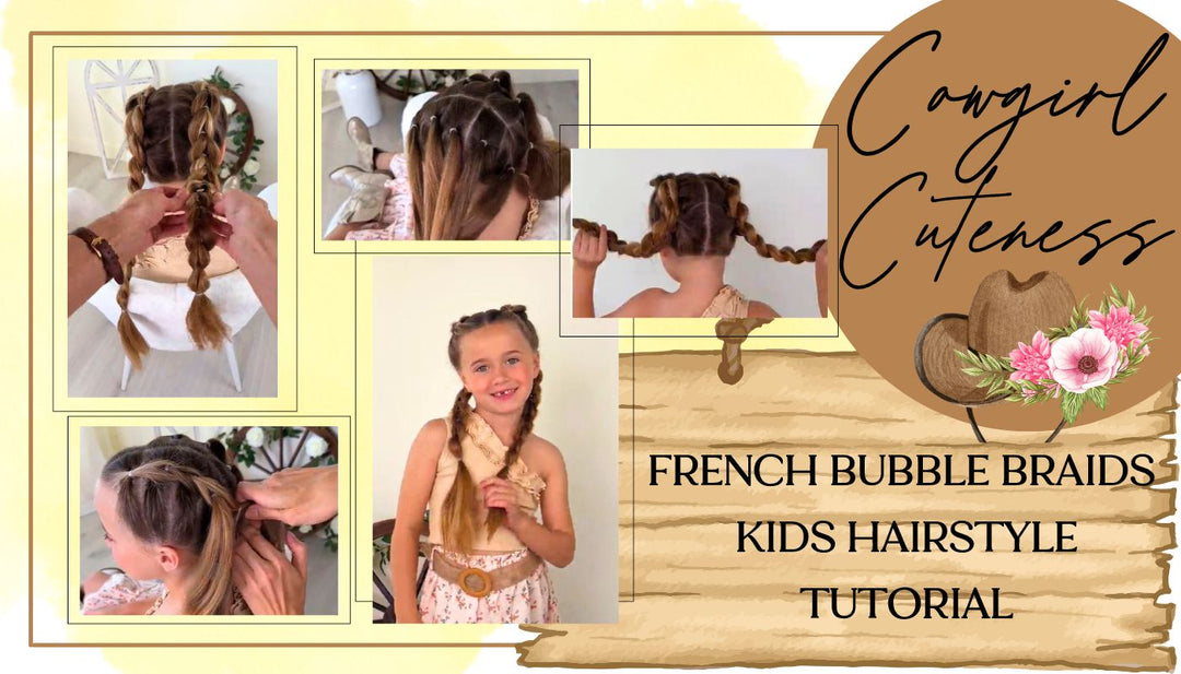 French Bubble Braids Hair Tutorial for Kids | Mia Belle Girls Blog