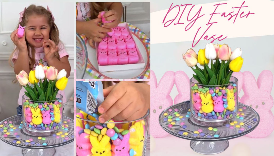 The Cutest DIY Easter Vase Craft for Kids | Mia Belle Girls Blog