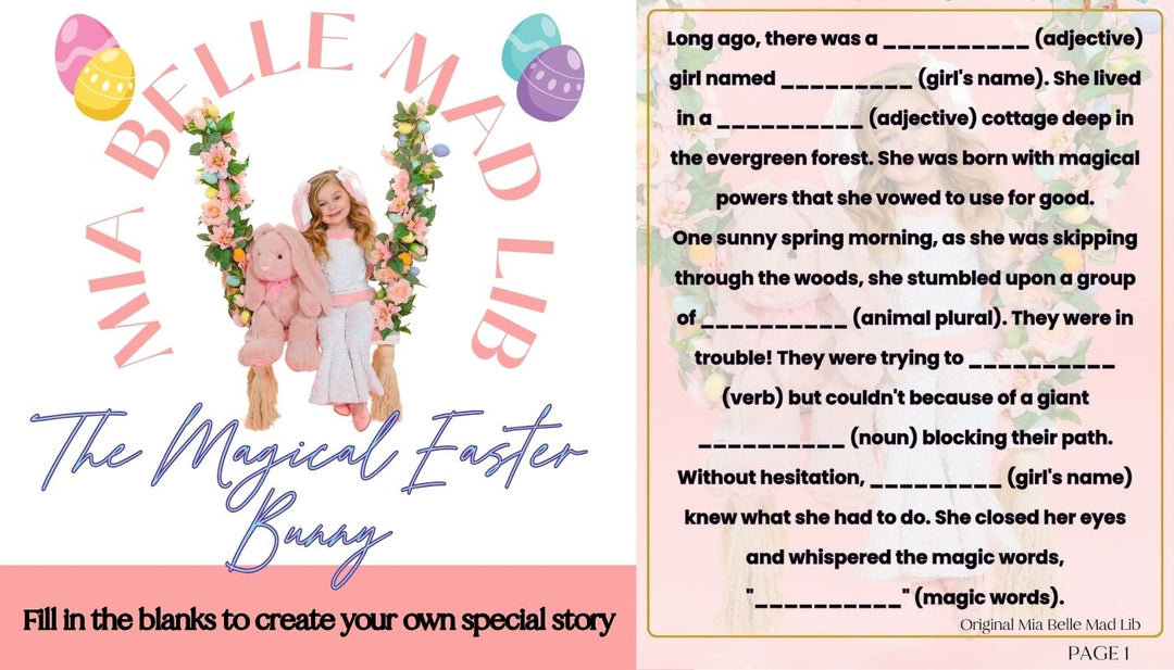 Mia Belle Mad Libs: The Magical Easter Bunny | Mia Belle Girls Blog