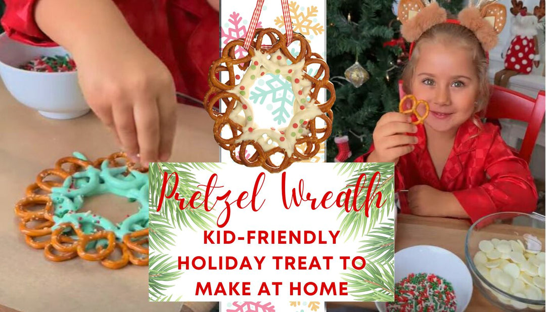 How To Make Pretzel Wreath Holiday Treats | Mia Belle Girls Blog