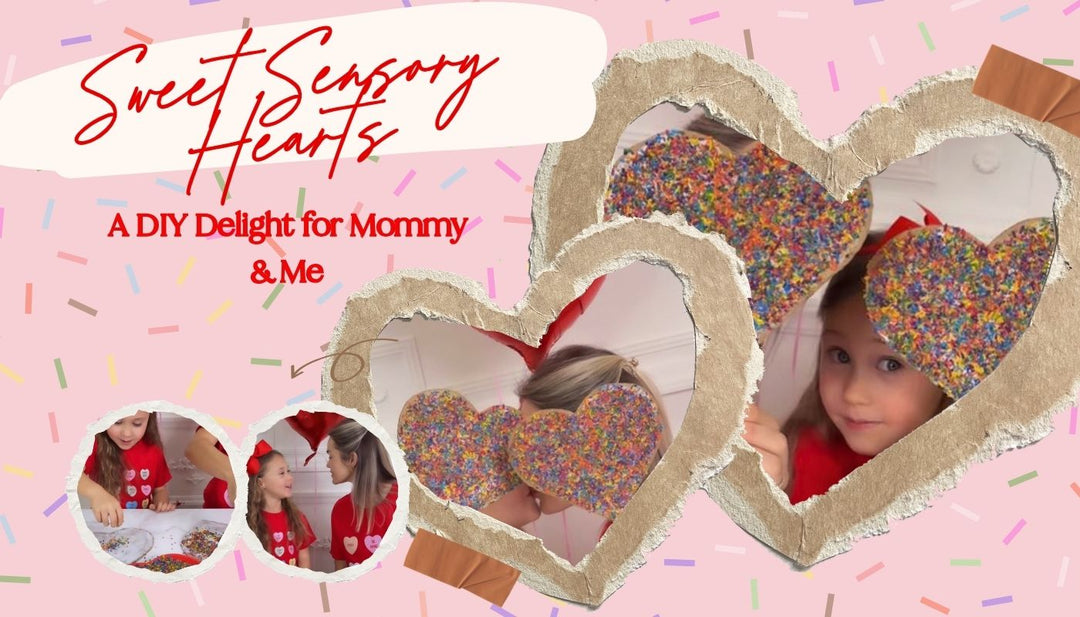 Valentine Sensory Hearts DIY for Mommy and Me | Mia Belle Girls Blog