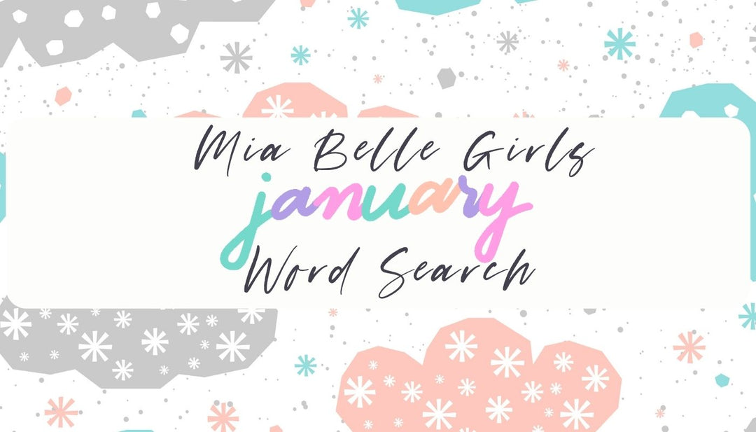 Mia Belle Girls January Word Search