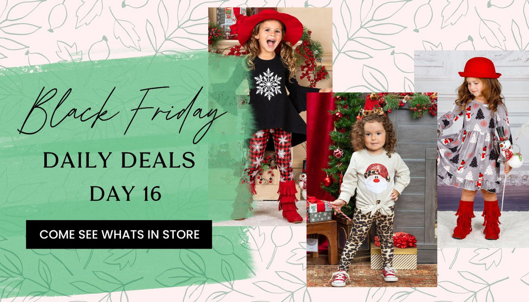 Mia Belle Girls Black Friday Daily Deals: Christmas Sets & Dresses