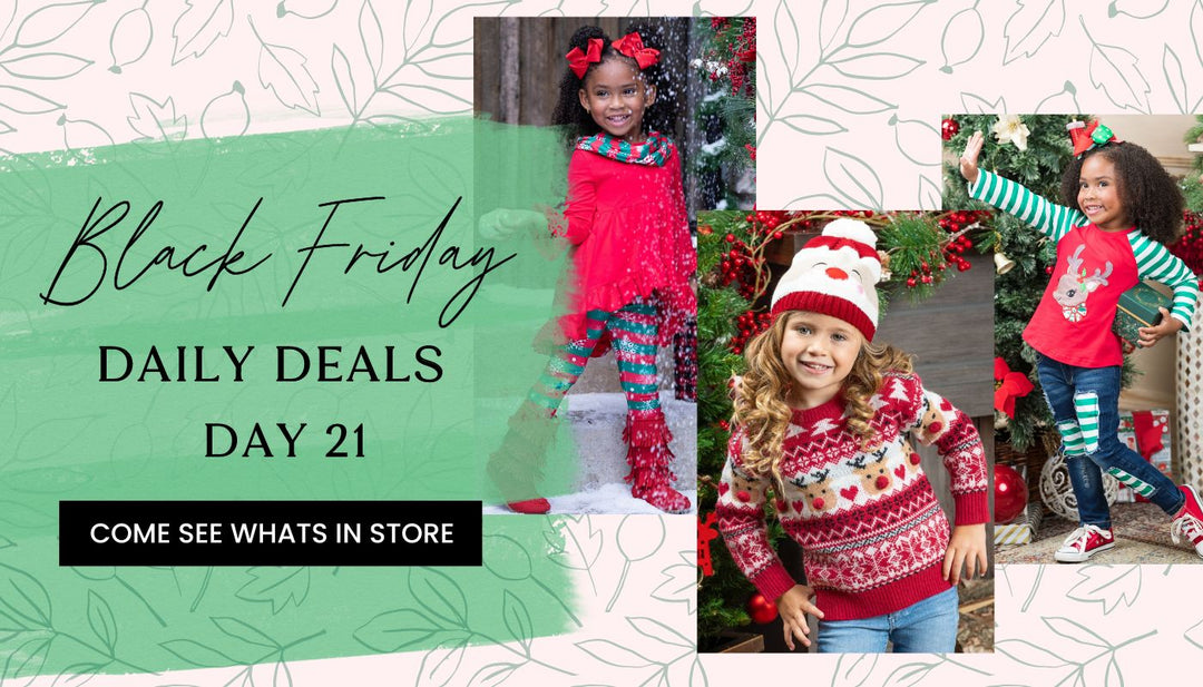 Mia Belle Girls Black Friday Daily Deals: Christmas Sweaters & Sets