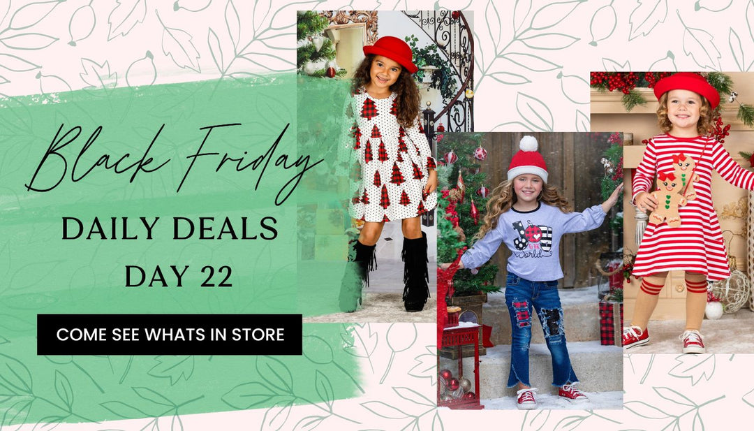 Mia Belle Girls Black Friday Daily Deals: Winter Treats Dresses & Sets