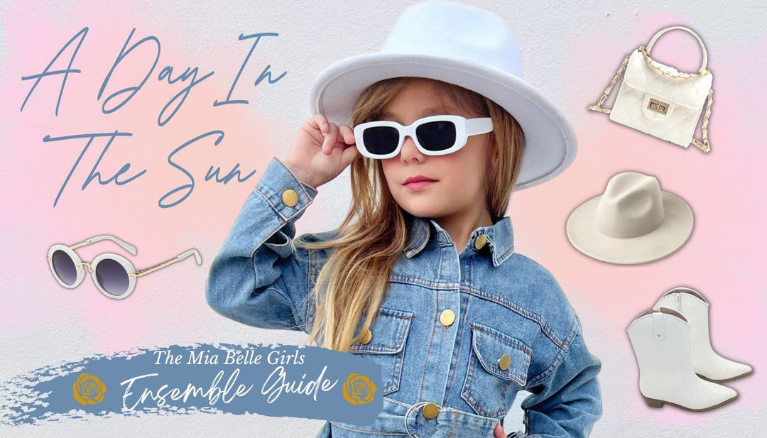 Cute Toddler Outfit Ideas:  "A Day In The Sun" Denim Dress Style Guide