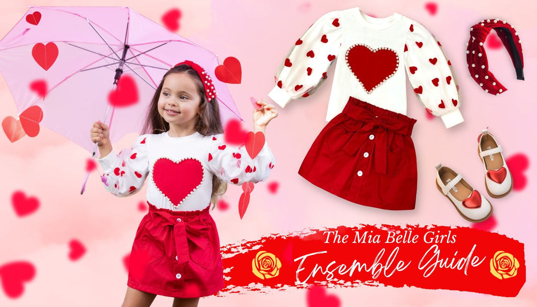 Oh So Loved Skirt Set | Little Girls Cute Valentine's Day Style Guide