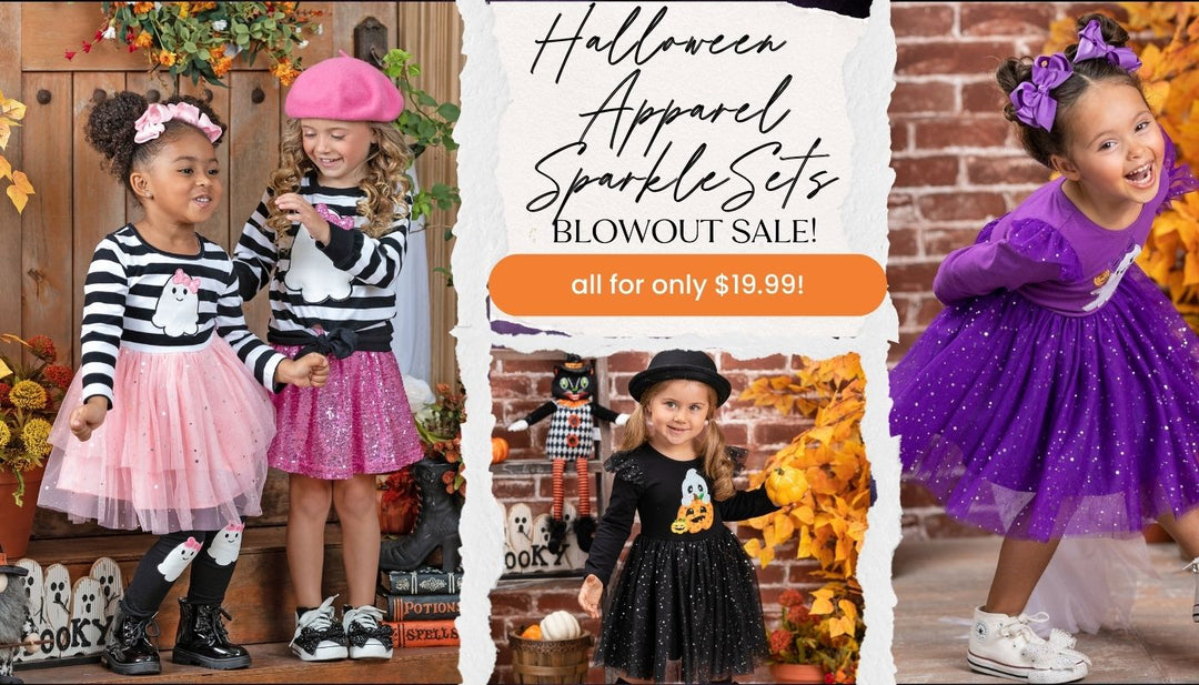 Girls Halloween Apparel Blowout Sale: $19.99 Sparkle Dresses & Sets