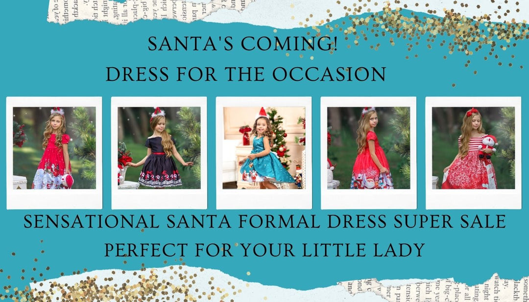 Sensational Santa Formal Dress Super Sale Perfect For Your Little Lady