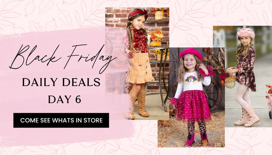 Mia Belle Girls Black Friday Daily Deals: Toddler Outfits To FALL For