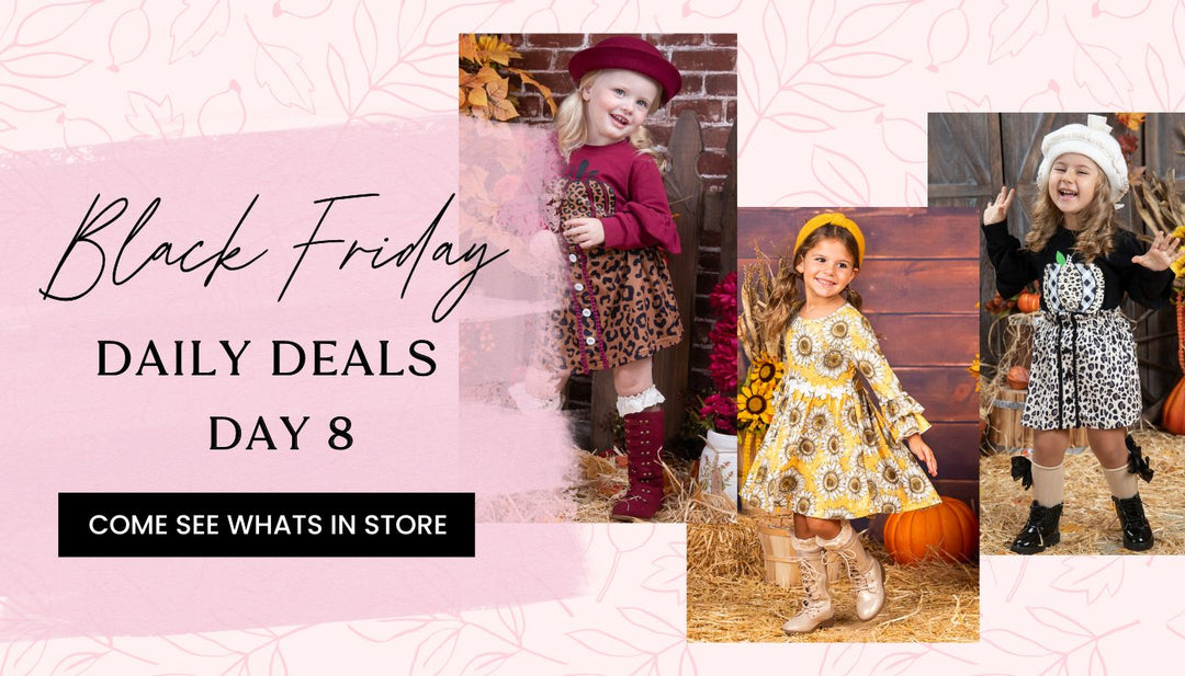 Mia Belle Girls Black Friday Daily Deals: Toddler Fall Dresses & Sets