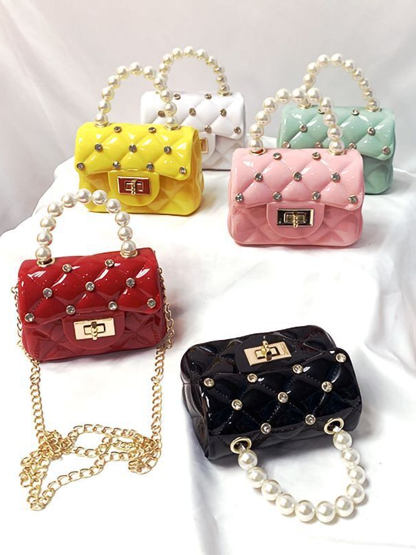 Little Girls Accessories | Jelly Rhinestone Crossbody Mini Purse