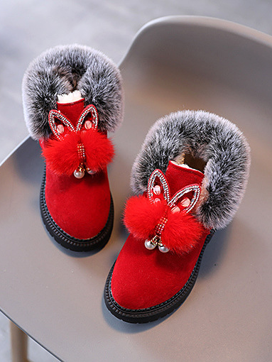 Shoes By Liv & Mia | Cute Faux Fur Butterfly Boots - Mia Belle Girls