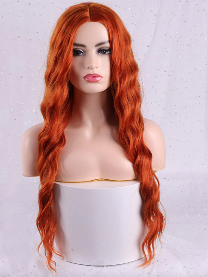 Kids Halloween Wigs | Long Wavy Red Cosplay Wig | Mia Belle Girls