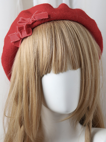 Girls Chic Parisian Style Pom Pom Beret