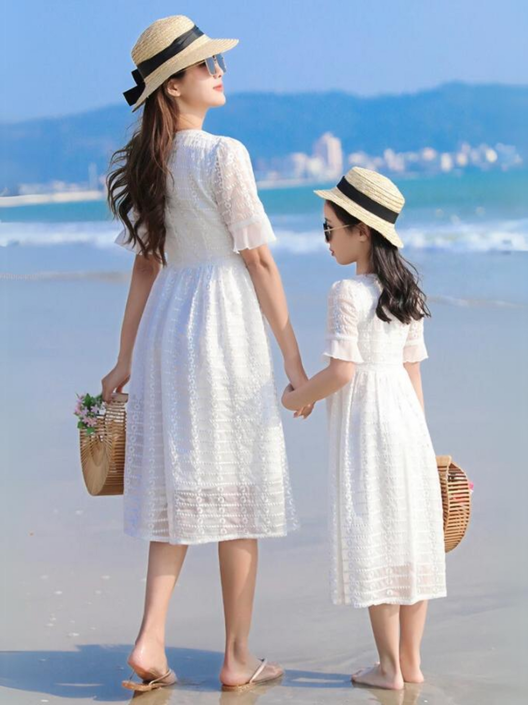 Mia Belle Girls White Lace Dress | Mommy And Me