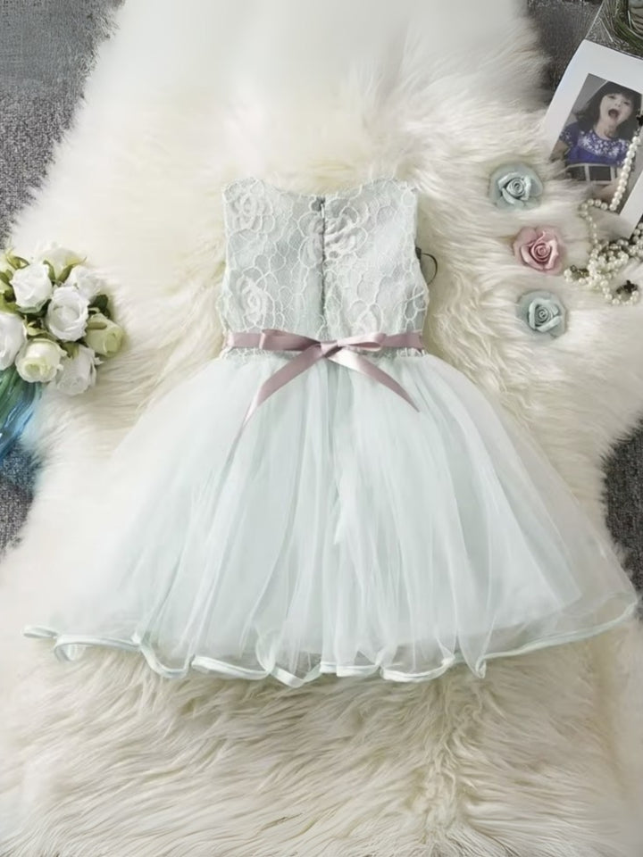 Lace Floral Tulle Party Dresses