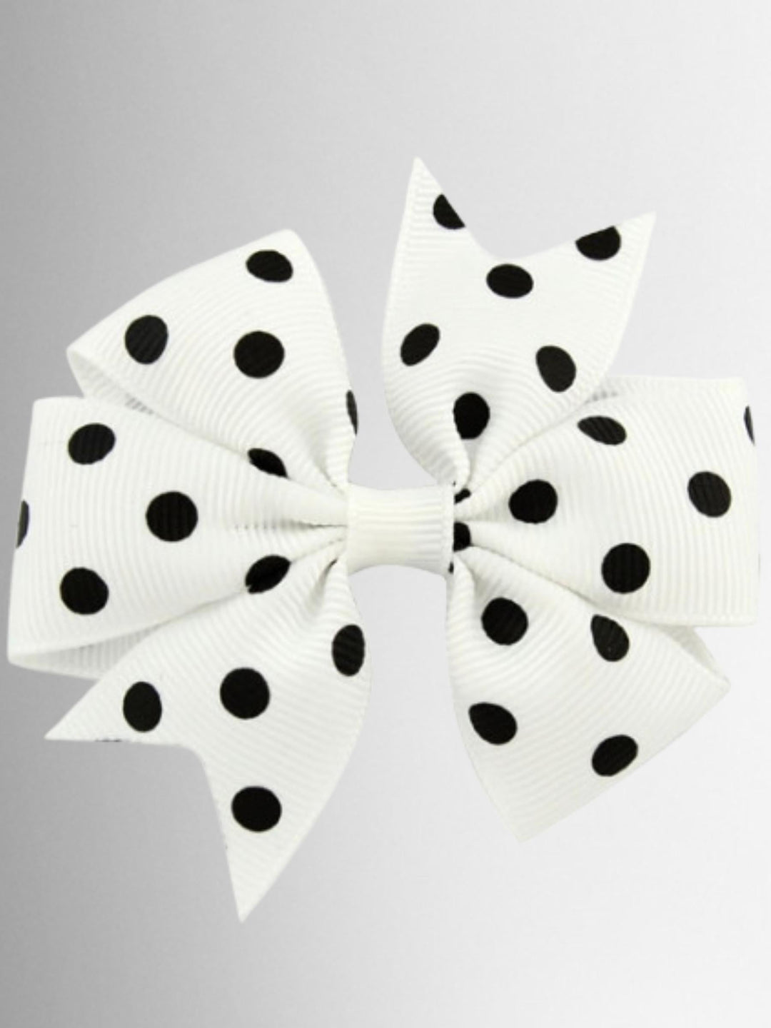 Girls Polka Dot Hair Bow Clip