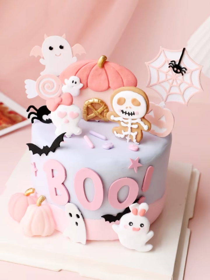 Spooky Sweet Halloween 10 Piece Cake Topper Set