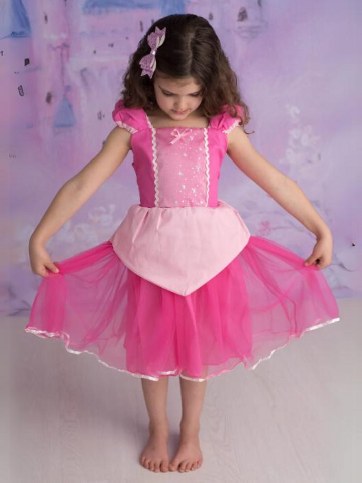 Mia Belle Girls Pink Princess Tutu Dress | Princess Dress Up