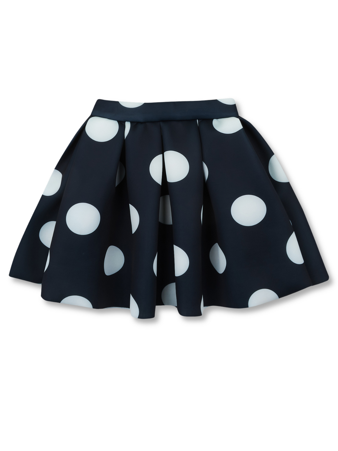 Kids Couture x Mia Belle Girls Black Polka Dot Pleated Tennis Skirt