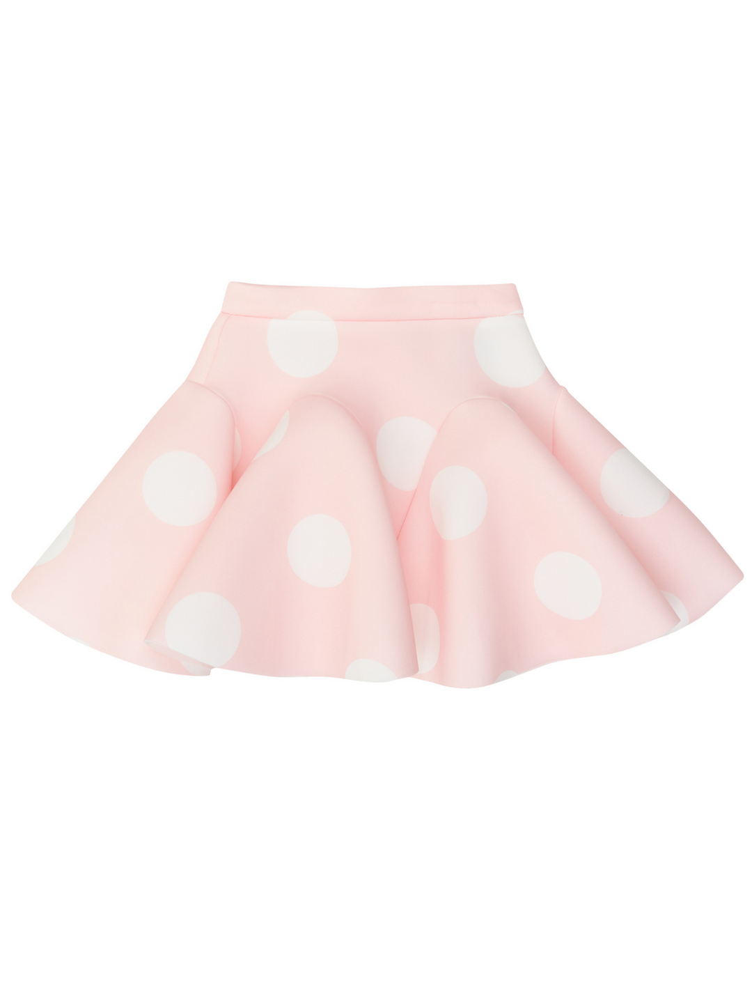 Kids Couture x Mia Belle Girls Pink Polka Dot Hip Pleat Tennis Skirt