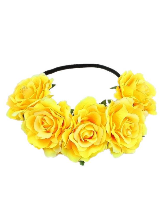 Girls Spring Big Flower Halo