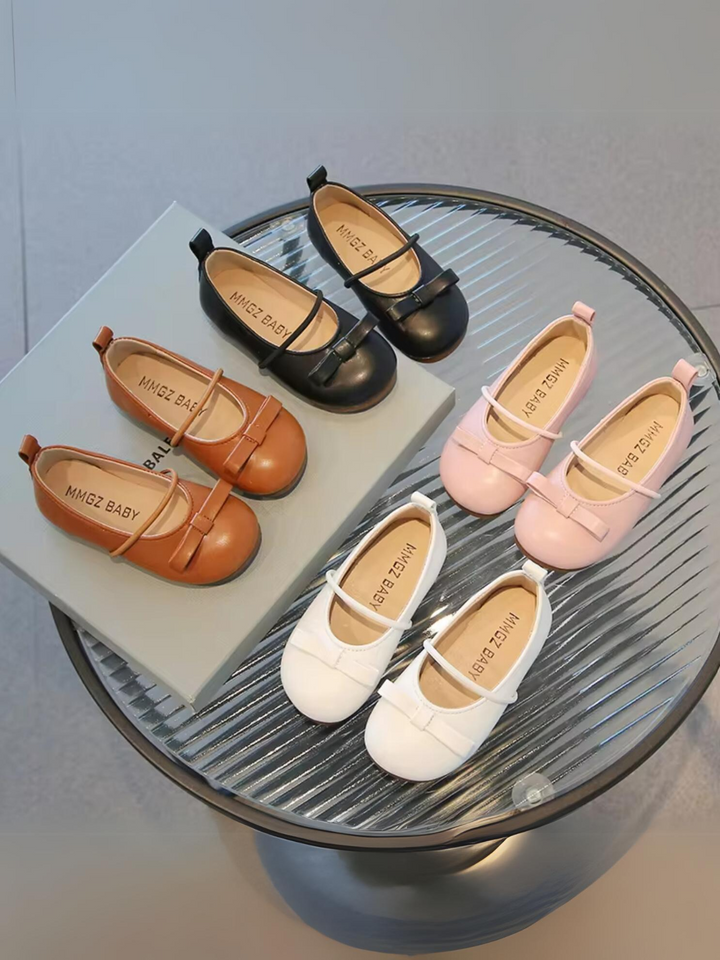 Elegant Round Toe Ballet Flats by Liv and Mia