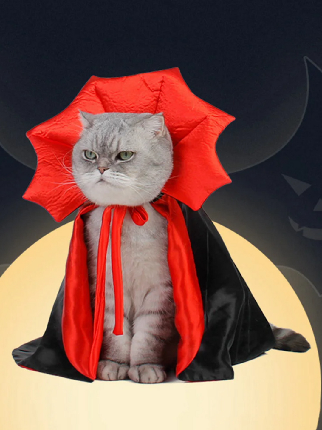 Halloween Vampire Cloak for Small Dogs and Cats