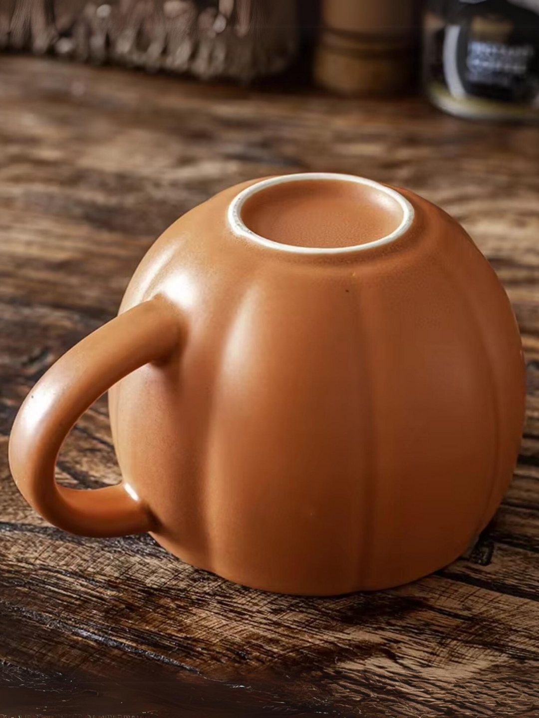 Cozy Pumpkin Ceramic Coffee Cup