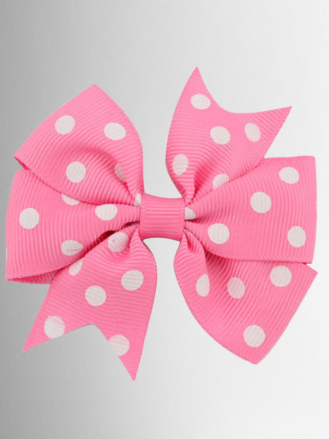 Girls Polka Dot Hair Bow Clip