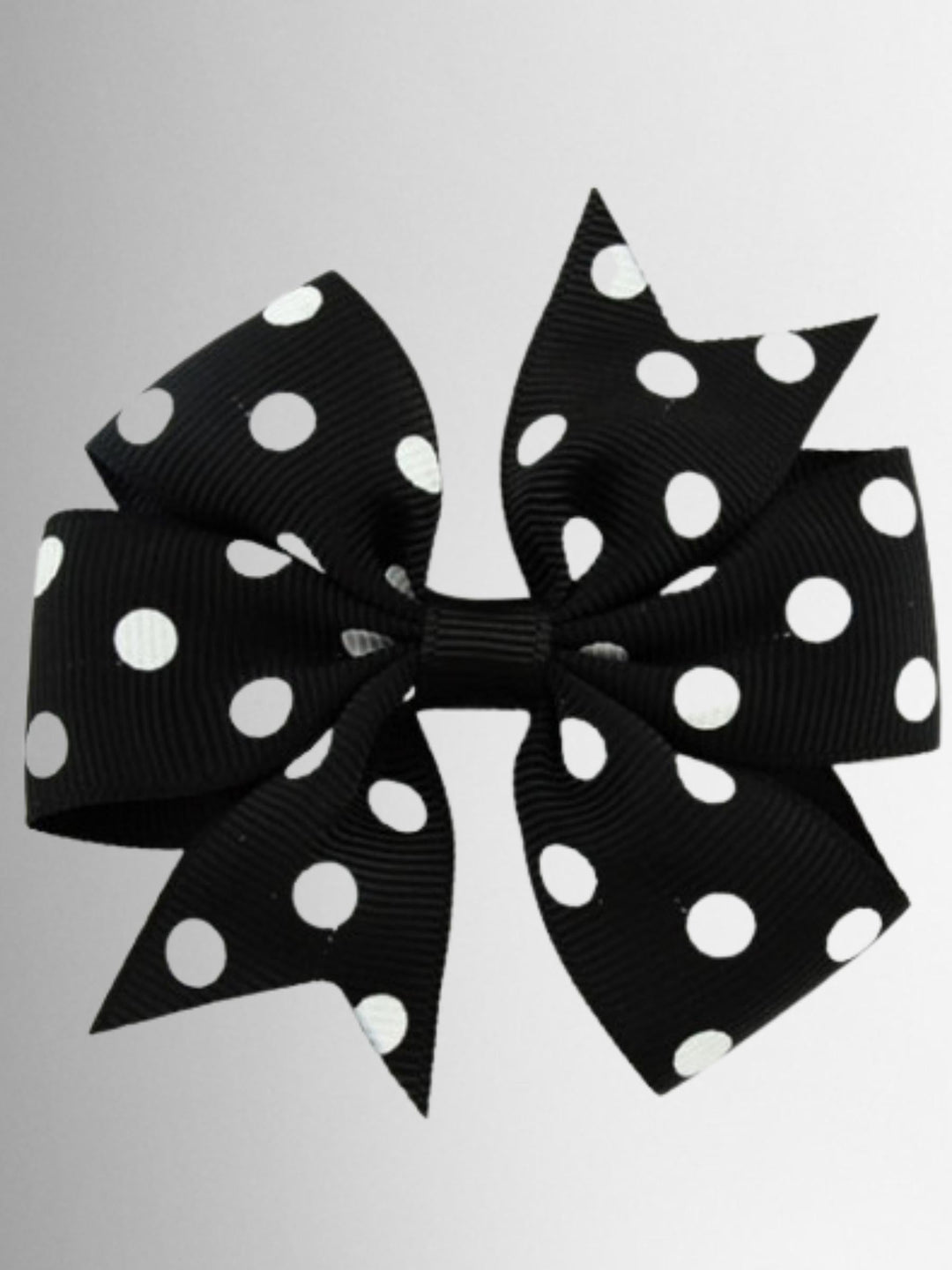 Girls Polka Dot Hair Bow Clip