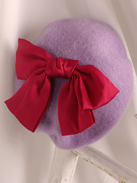 Girls Most Adorable Bow Beret