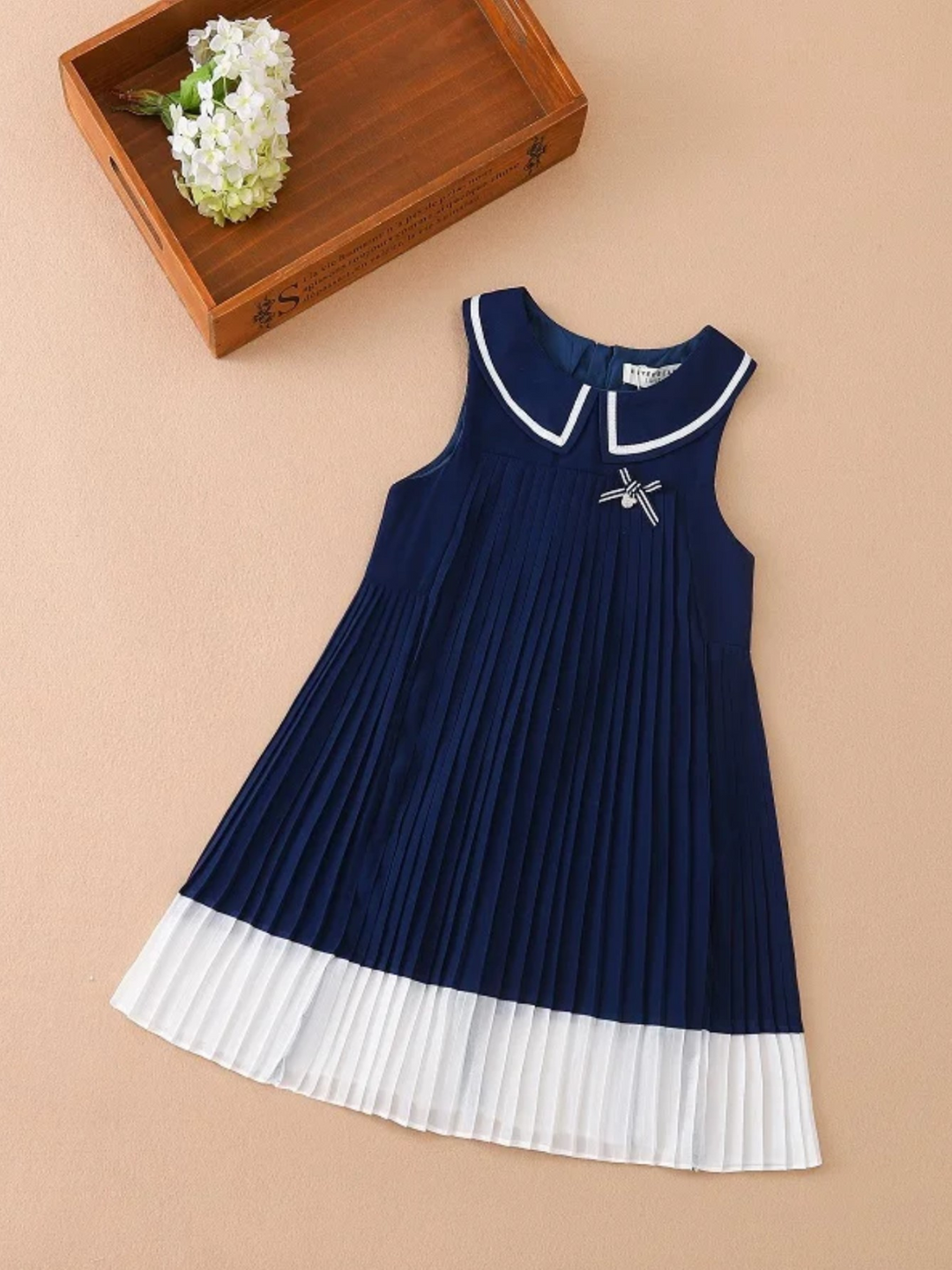 Mia Belle Girls Preppy Pleated Dress | Girls Summer Outfits