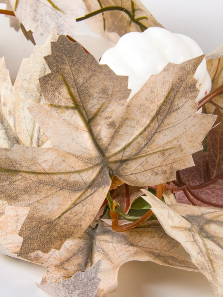 Fall Garland Maple Leaf Thanksgiving, Wedding, Fireplace, and Christmas Foliage Garland