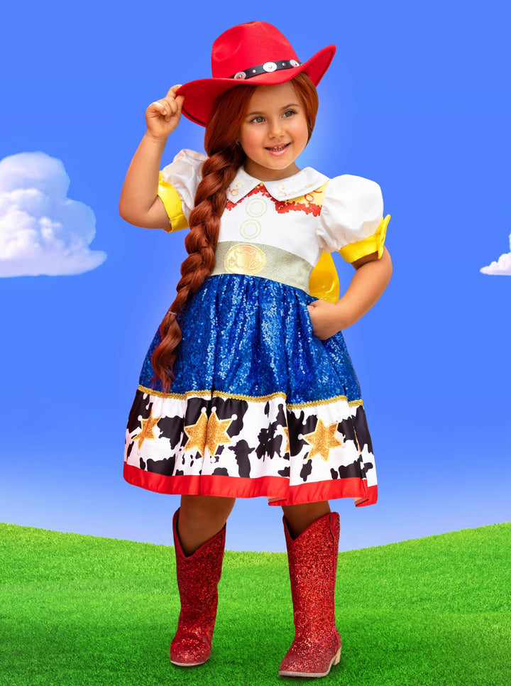 Kids Halloween Costume | Girls Toy Story Jessie Inspired Sparkle Dress