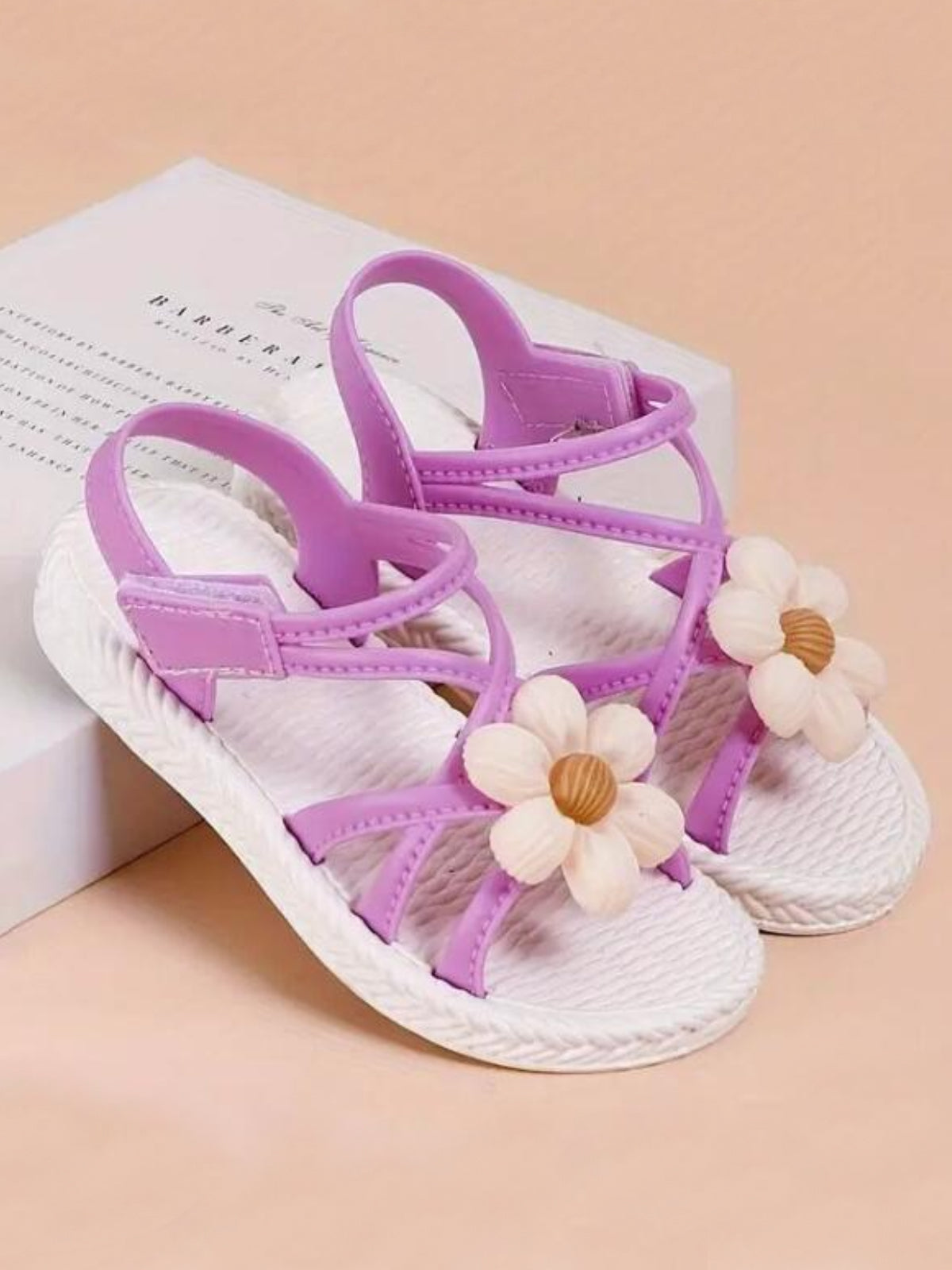 Charming Girls' Floral Sandals with Cute Daisy Design By Liv and Mia