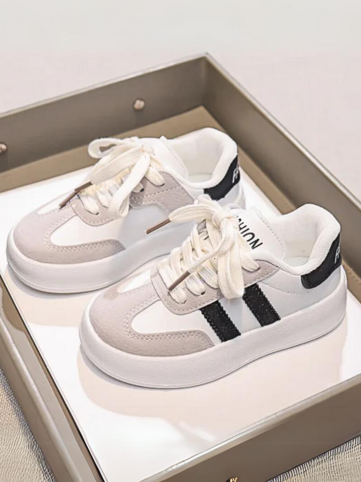 Mia Belle Girls Striped Platform Sneakers | Shoes By Liv And Mia