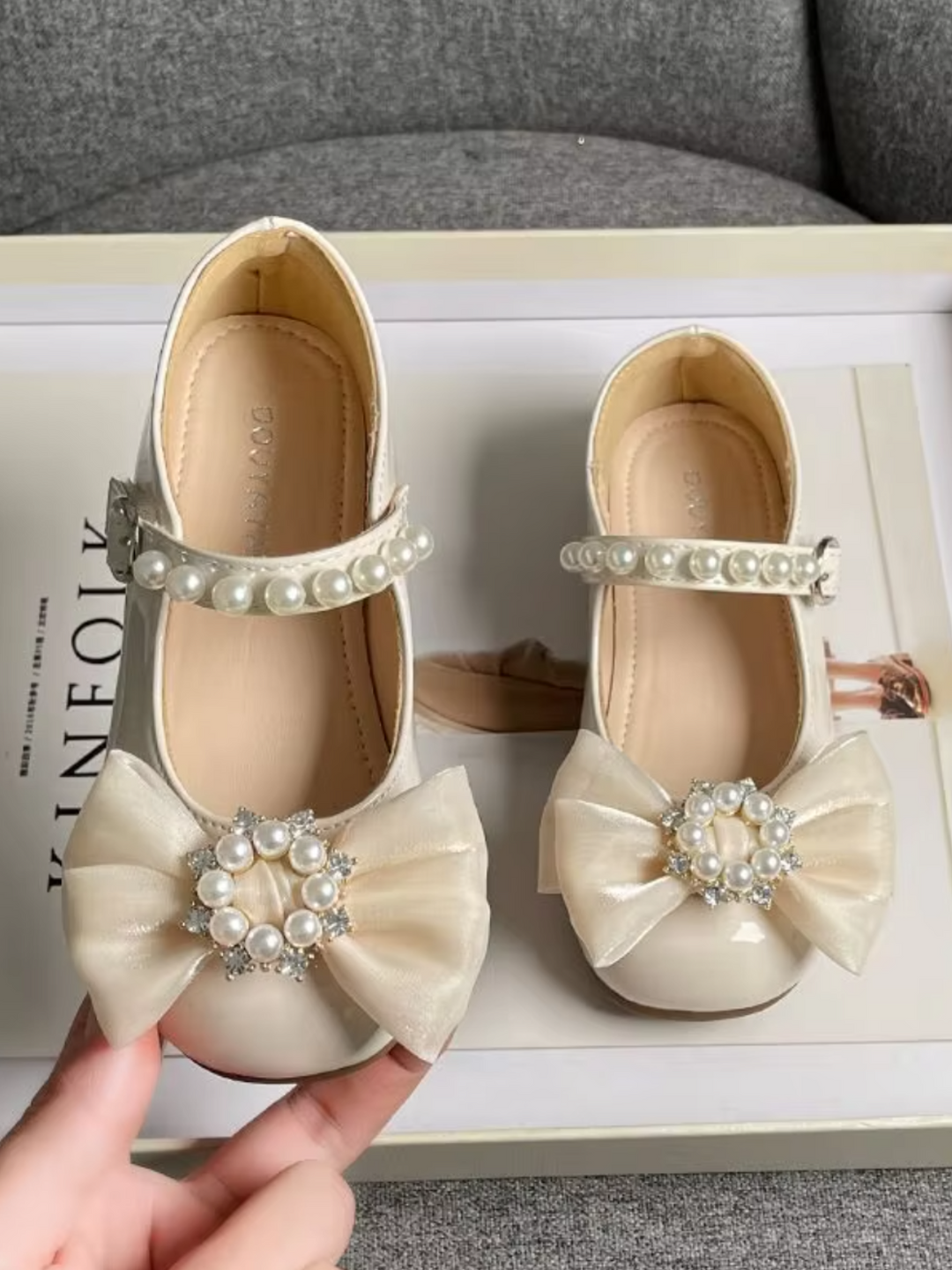 Holiday Princess Mary Jane Schuhe mit Perlenverzierung