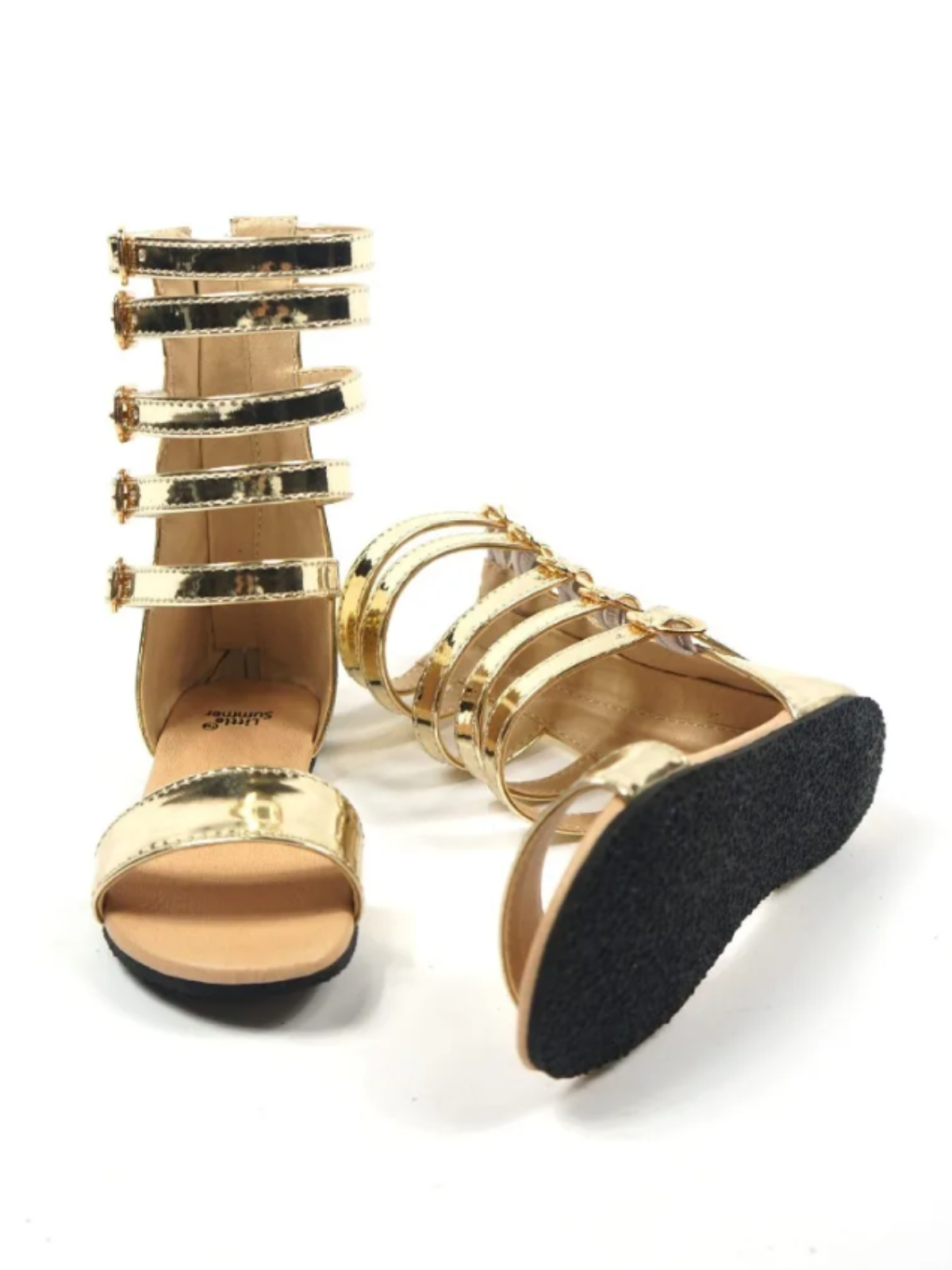 Little Trendsetter's Multi-Strap Gladiator Sandals By Liv and Mia