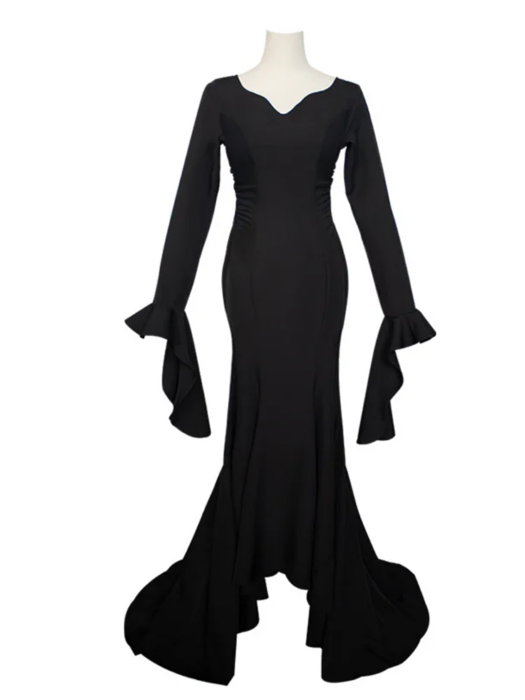 Gruseliges Morticia-Kostümkleid für Damen